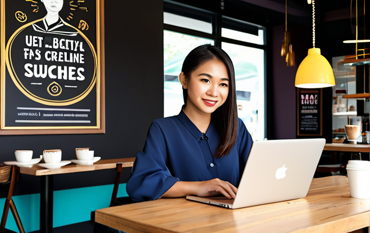 **

A vibrant and eye-catching graphic illustrating a Thai solo entrepreneur, radiating confidence. She is depicted working on a laptop in a modern, minimalist cafe. The background subtly incorporates elements of Thai culture and incorporates graphic icons representing "Niche Expertise," "Personal Branding," and "Valuable Content Creation." The overall feel is motivational and aspirational, suggesting success in a competitive market.

**